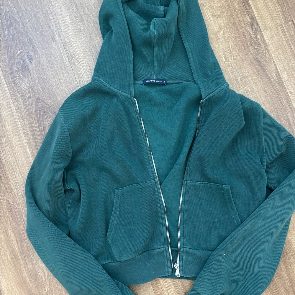 Brandy Melville Teal Bomber Jacket